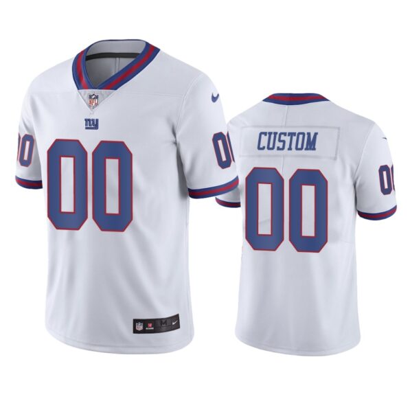 New York Giants Custom White Nike Color Rush Limited jersey
