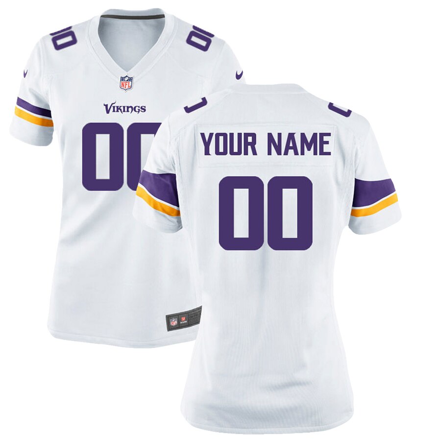Minnesota Vikings Nike Women’s Custom Game Jersey – White