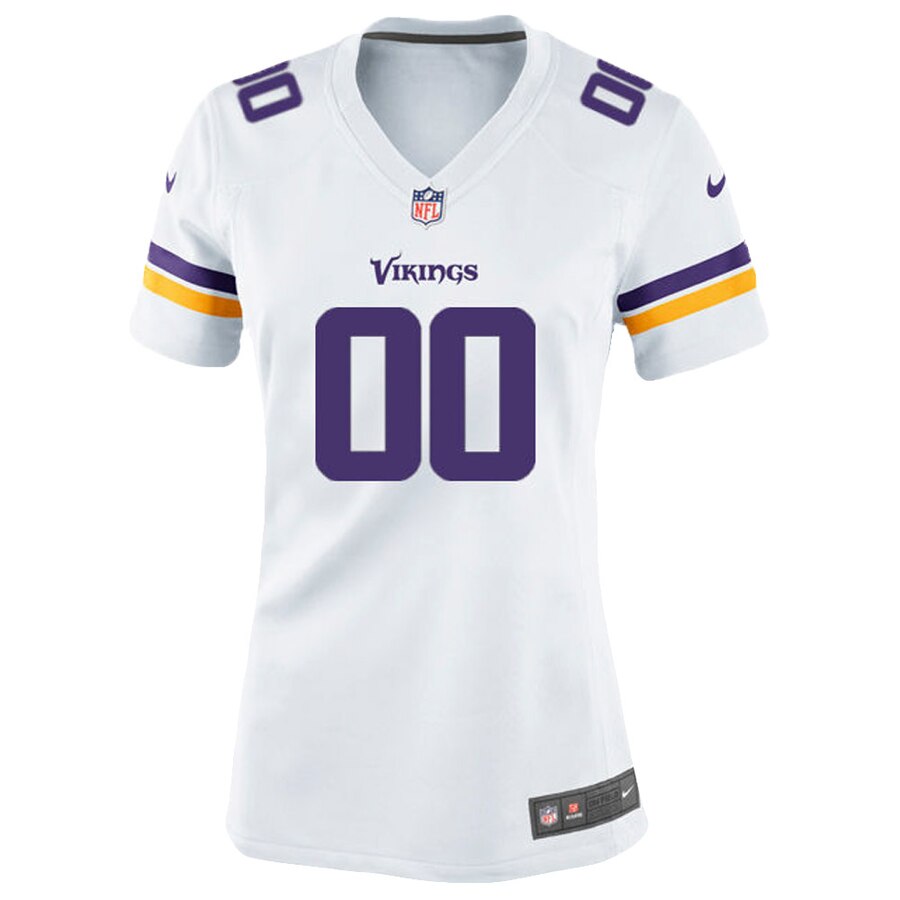 Minnesota Vikings Nike Women’s Custom Game Jersey – White - Image 2
