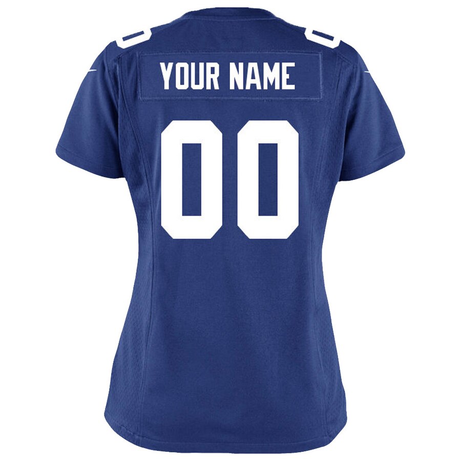 New York Giants Nike Women’s Custom Game Jersey – Royal Blue - Image 3