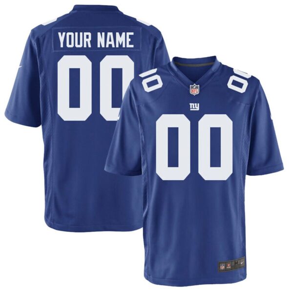 New York Giants Nike Custom Game Jersey – Royal