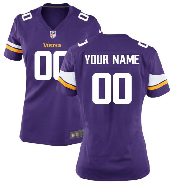 Minnesota Vikings Nike Women’s Custom Game Jersey – Purple