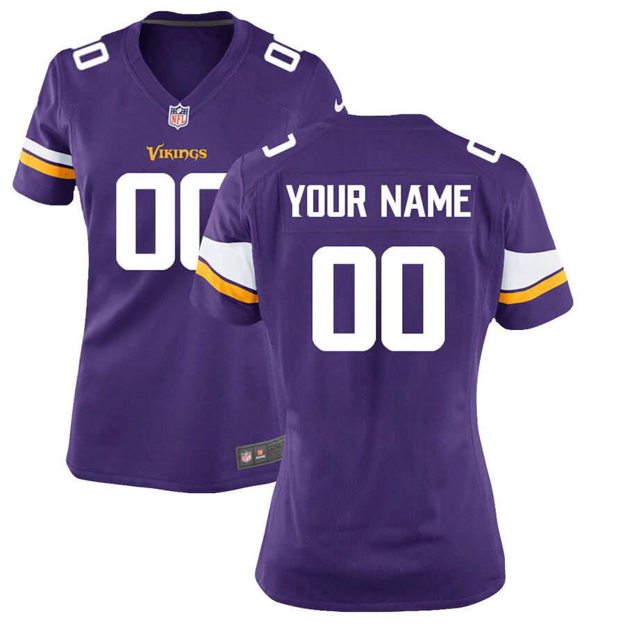 Minnesota Vikings Nike Women’s Custom Game Jersey – Purple