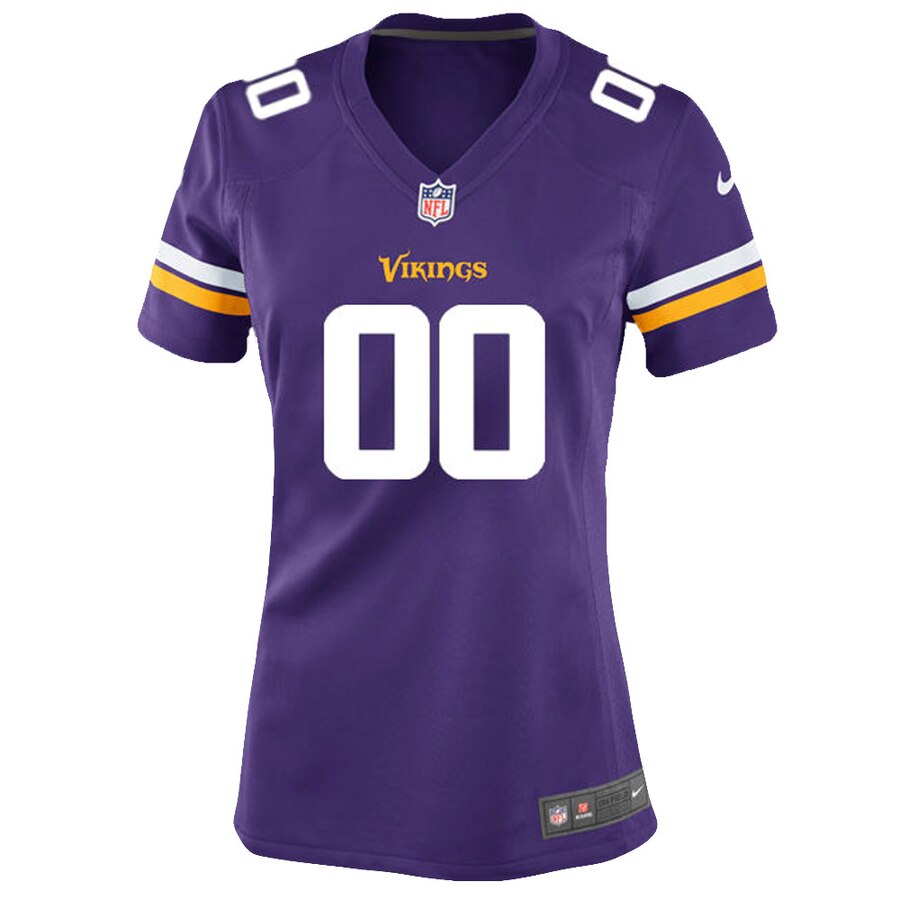 Minnesota Vikings Nike Women’s Custom Game Jersey – Purple - Image 2