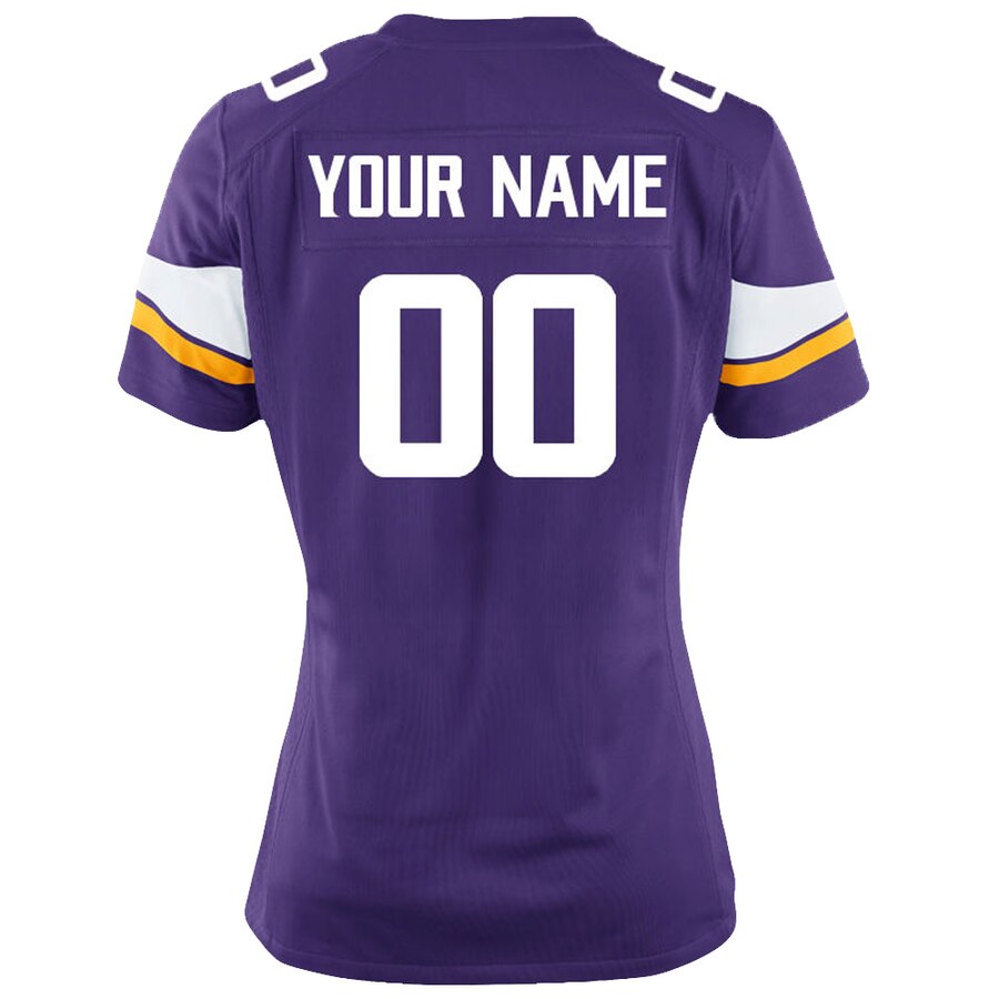 Minnesota Vikings Nike Women’s Custom Game Jersey – Purple - Image 3