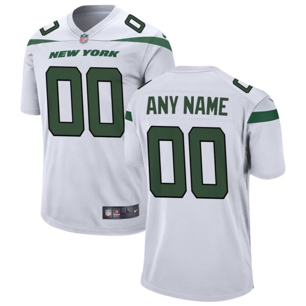New York Jets Nike Custom Game Jersey – Spotlight White