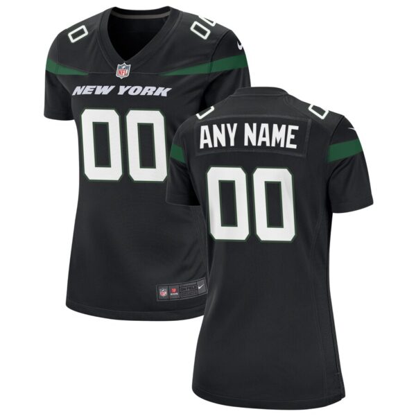 New York Jets Nike Women’s Custom Game Jersey – Black