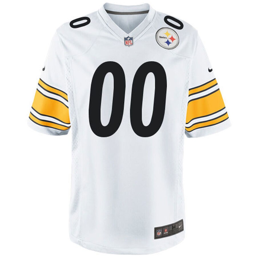 Nike Men’s Pittsburgh Steelers Customized Game White Jersey - Image 2