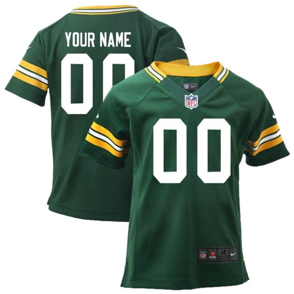 Nike Green Bay Packers Preschool Customized Team Color Game Jersey
