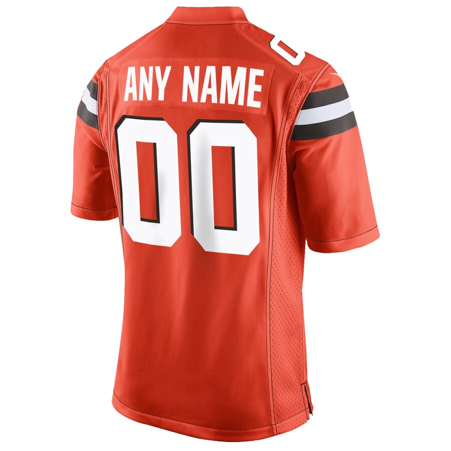 Nike Cleveland Browns Youth Orange Custom Game Jersey - Image 3