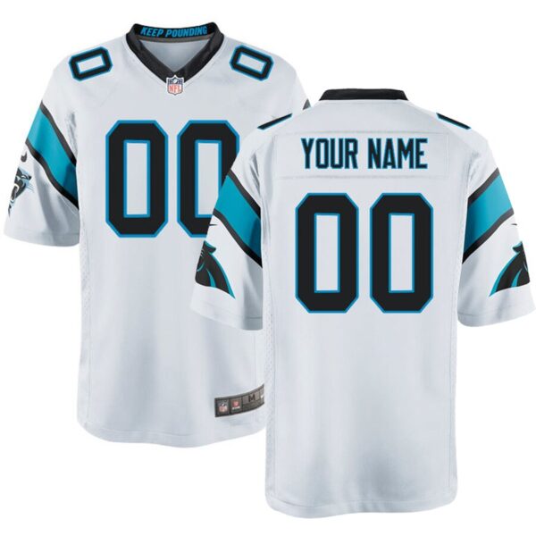 Nike Men’s Carolina Panthers Customized Game White Jersey