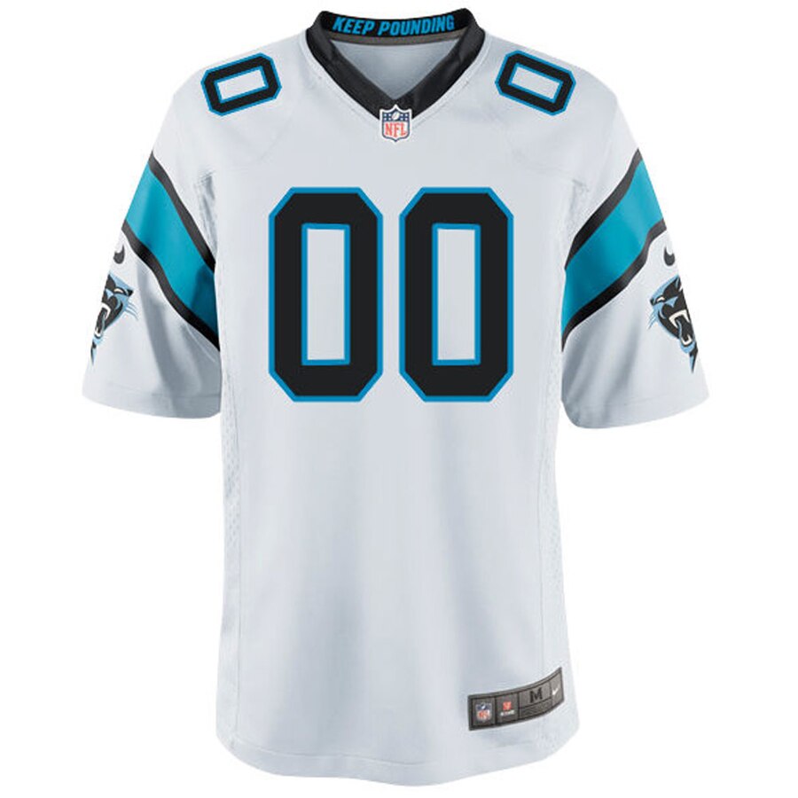 Nike Men’s Carolina Panthers Customized Game White Jersey - Image 2