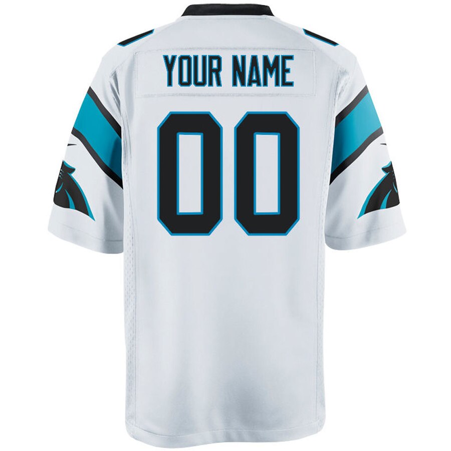Nike Men’s Carolina Panthers Customized Game White Jersey - Image 3