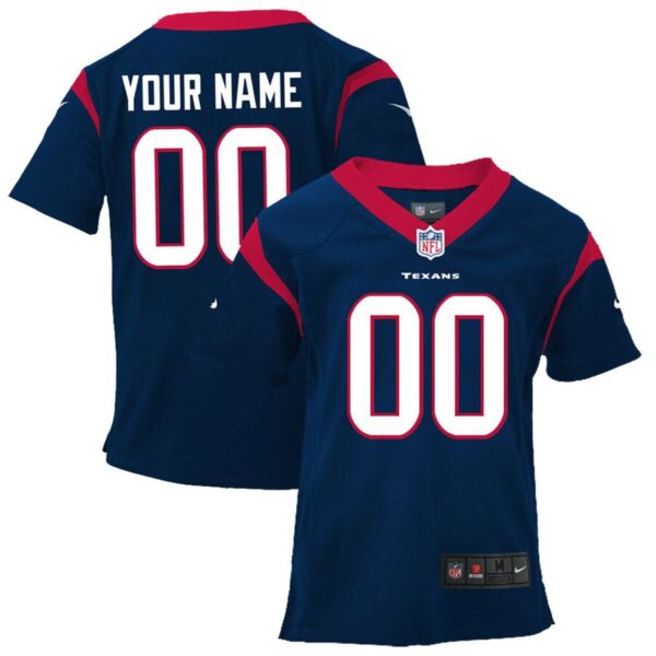 Nike Houston Texans Preschool Customized Team Color Game Jersey