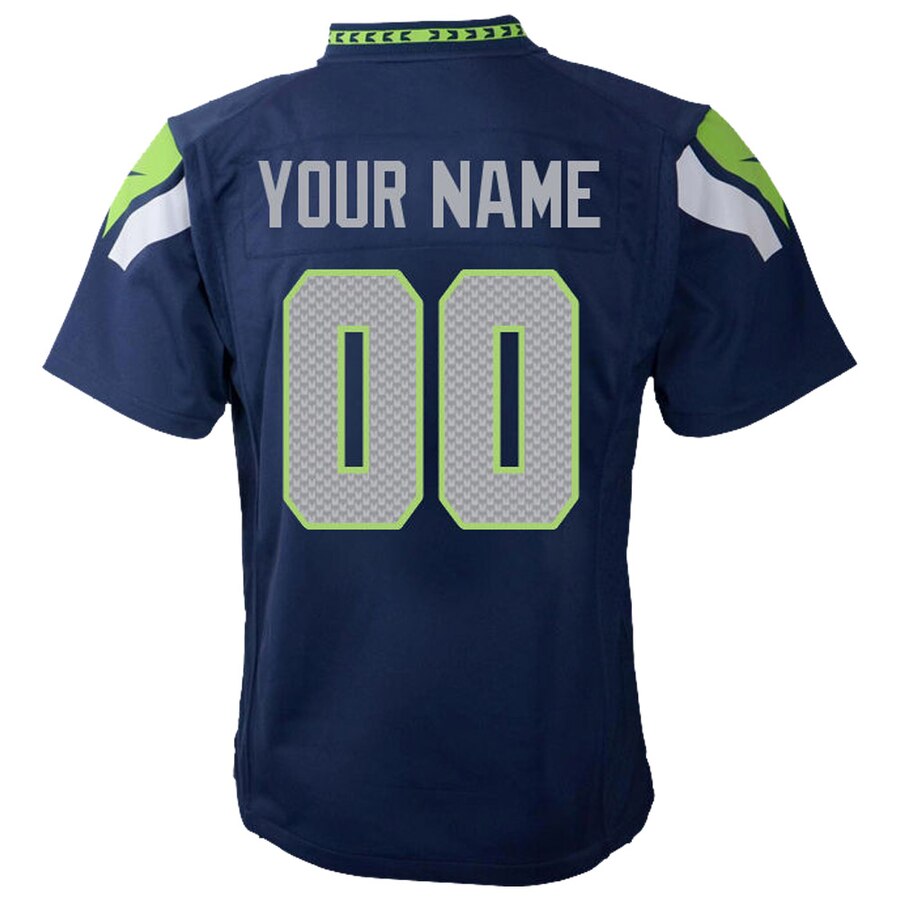 Nike Seattle Seahawks Preschool Customized Team Color Game Jersey - Image 3