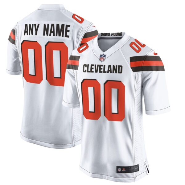 Nike Men’s Cleveland Browns Customized White Game Jersey