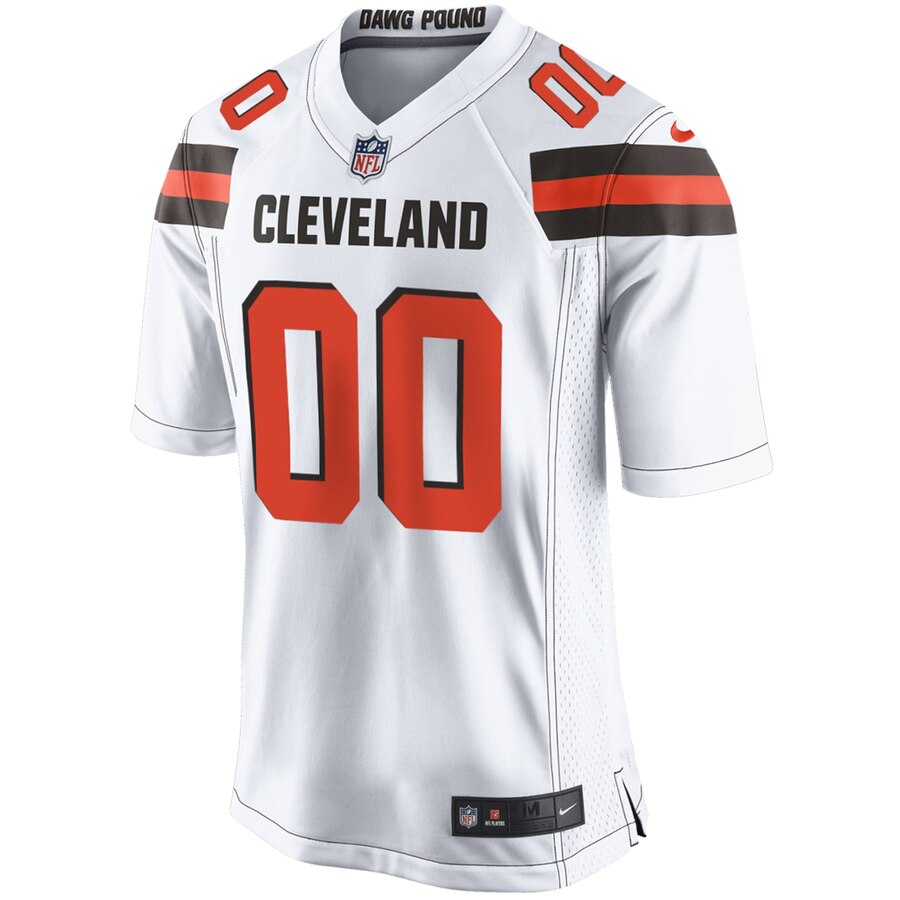 Nike Men’s Cleveland Browns Customized White Game Jersey - Image 2