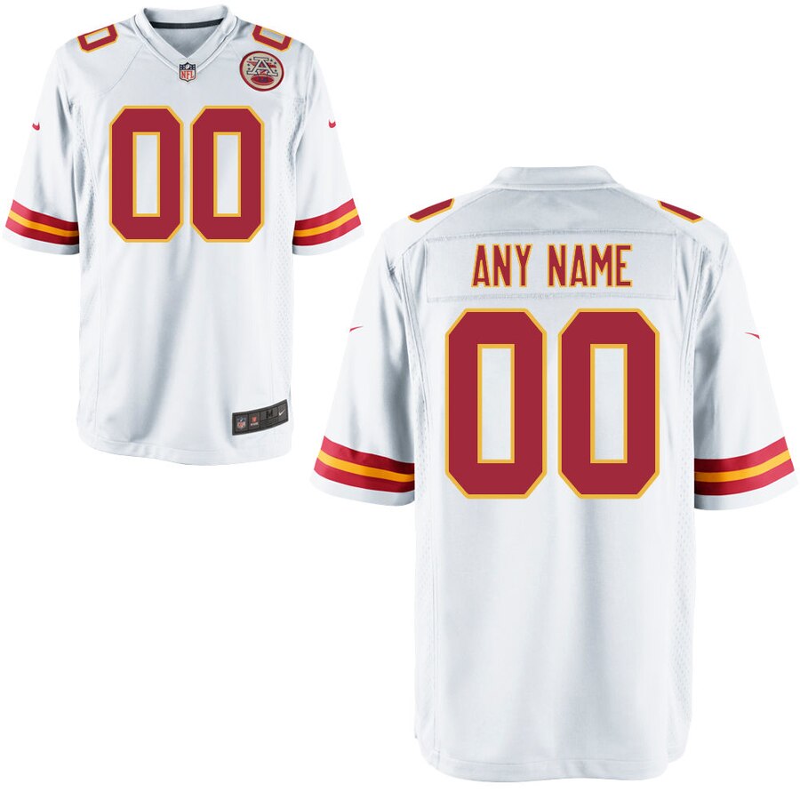Nike Men’s Kansas City Chiefs Customized White Game Jersey - Image 3