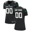New York Jets Nike Women’s Alternate Custom Game Jersey – Stealth Black