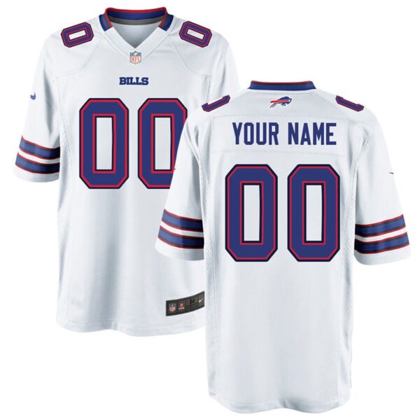 Nike Men’s Buffalo Bills Customized Game White Jersey