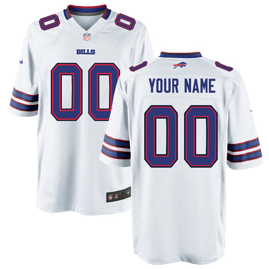 Nike Men’s Buffalo Bills Customized Game White Jersey