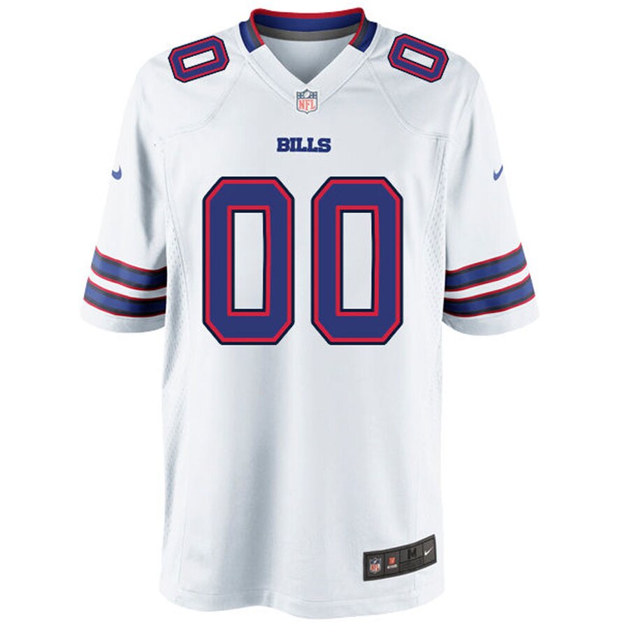 Nike Men’s Buffalo Bills Customized Game White Jersey - Image 2