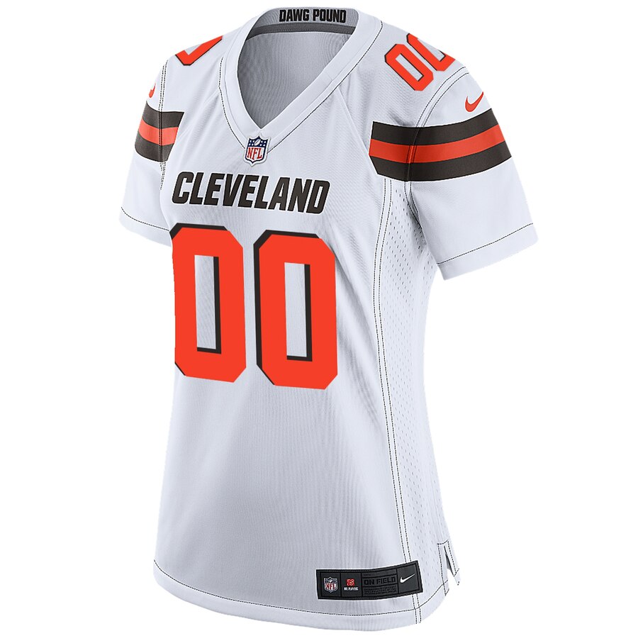 Nike Cleveland Browns Womens White Custom Game Jersey - Image 2