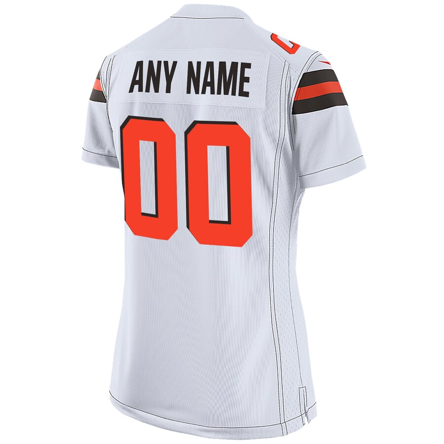 Nike Cleveland Browns Womens White Custom Game Jersey - Image 3