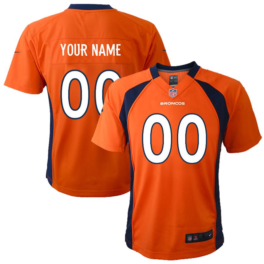 Nike Denver Broncos Preschool Customized Team Color Game Jersey