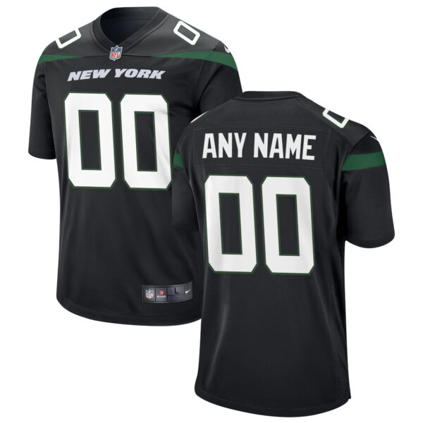 New York Jets Nike Youth Custom Game Jersey – Black