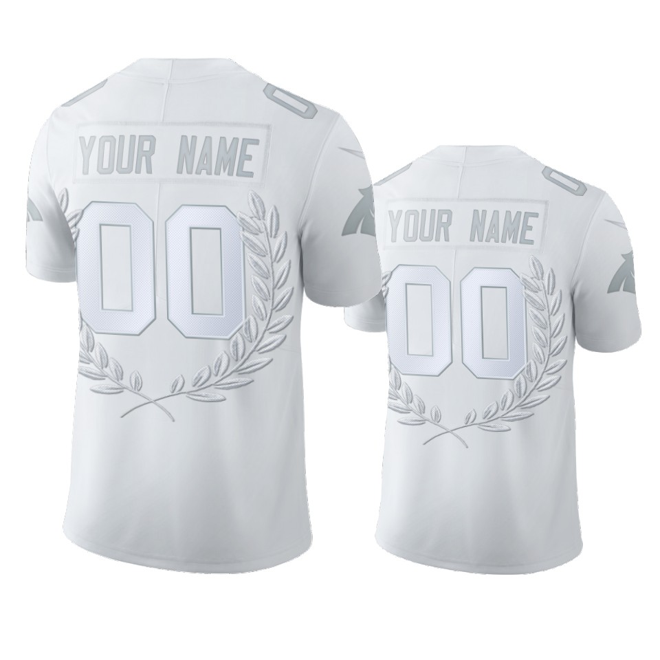 Panthers Custom White MVP Platinum Limited Jersey