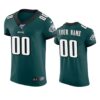 Philadelphia Eagles Custom Midnight Green 100th Season Vapor Elite Jersey