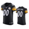 Pittsburgh Steelers Custom Black 100th Season Vapor Elite Jersey