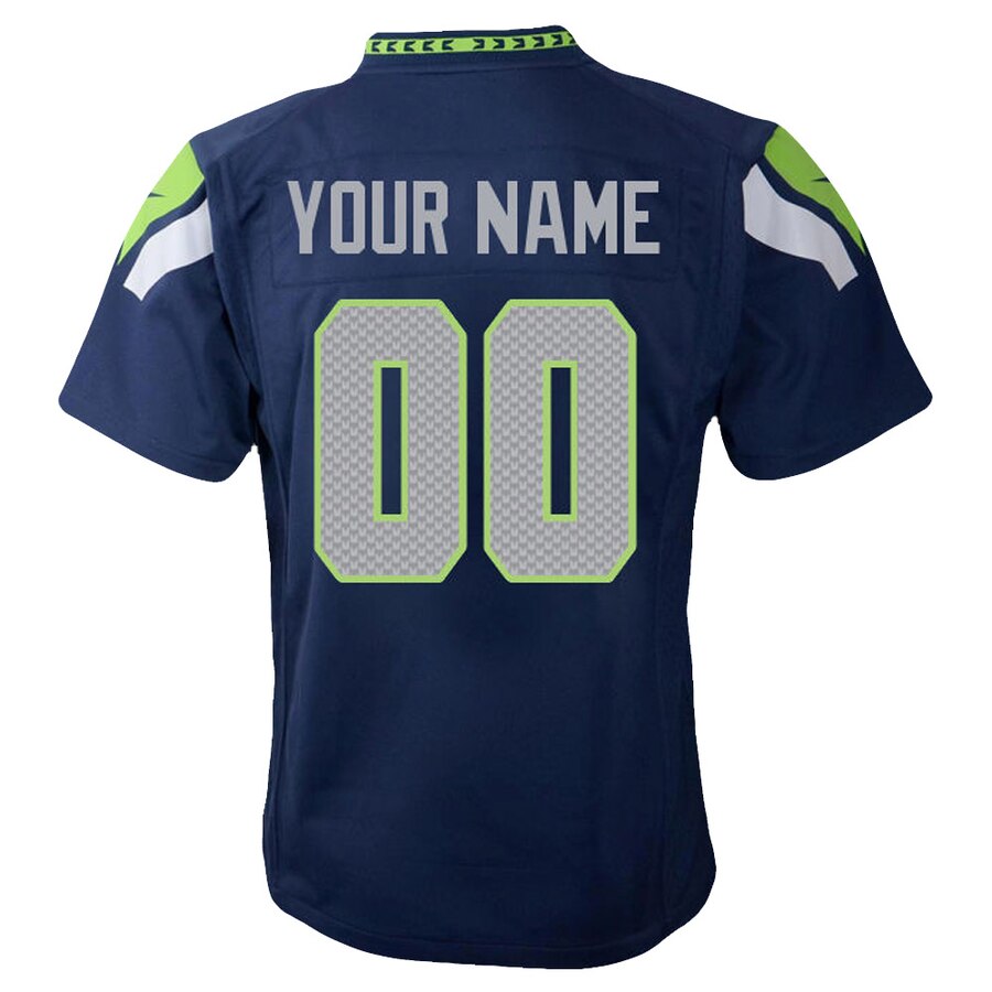 Nike Toddler Seattle Seahawks Customized Team Color Game Jersey - Image 3