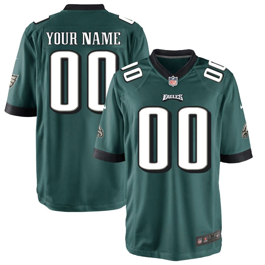 Philadelphia Eagles Nike Custom Game Jersey – Midnight Green