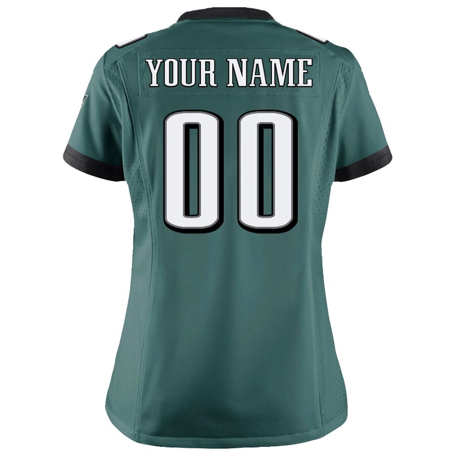 Philadelphia Eagles Nike Women’s Custom Game Jersey – Midnight Green - Image 3