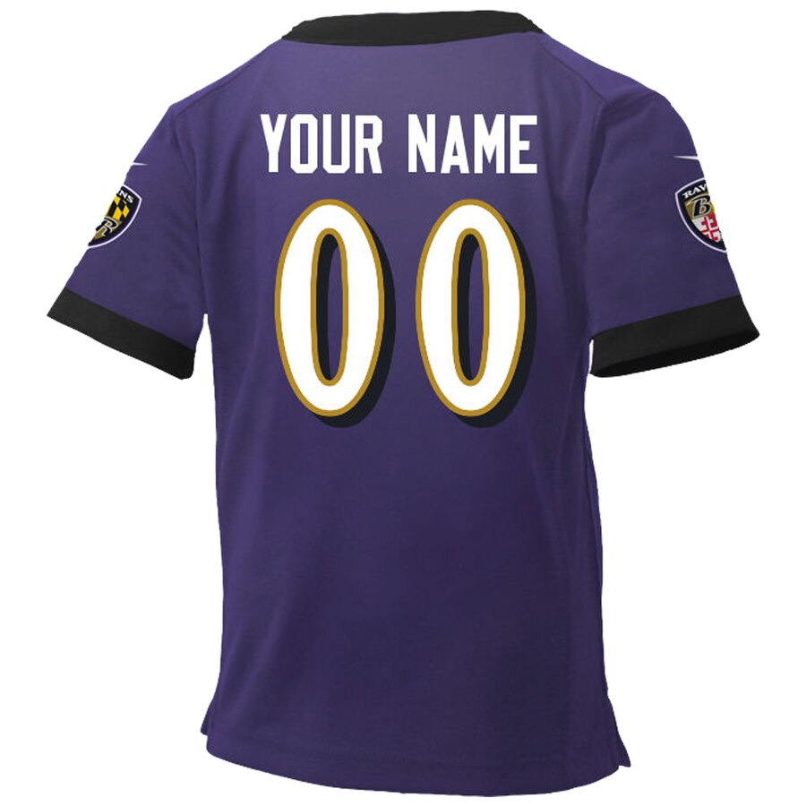Nike Toddler Baltimore Ravens Customized Team Color Game Jersey - Image 3