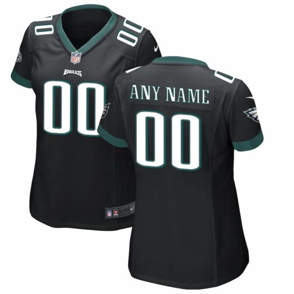 Philadelphia Eagles Nike Women’s Custom Game Jersey – Black