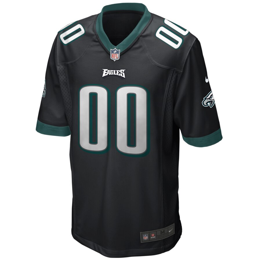 Philadelphia Eagles Nike Alternate Custom Game Jersey – Black - Image 2