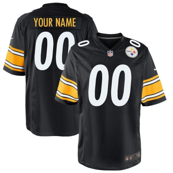 Pittsburgh Steelers Nike Custom Game Jersey – Black