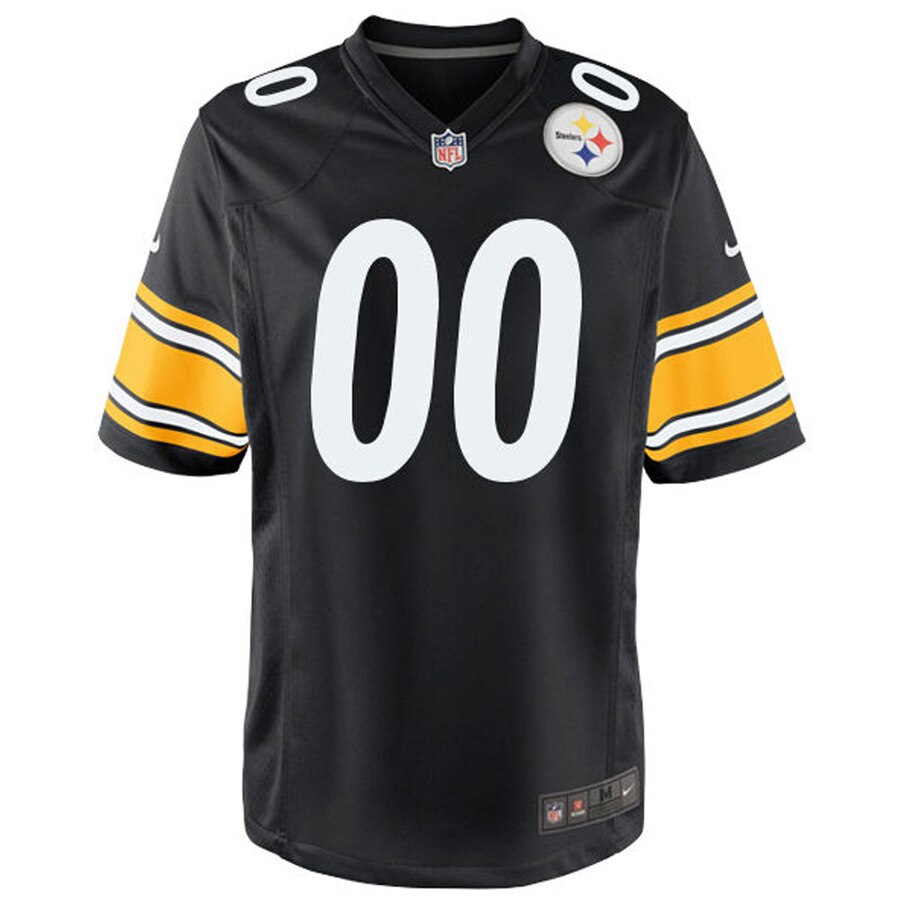 Pittsburgh Steelers Nike Custom Game Jersey – Black - Image 2