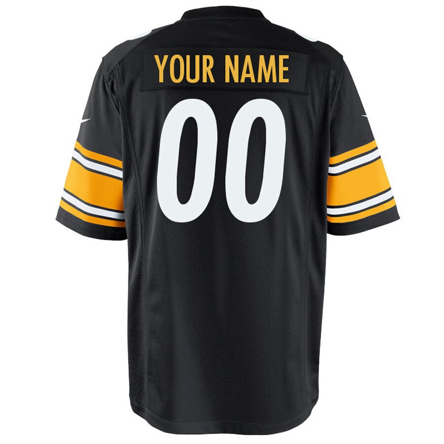Pittsburgh Steelers Nike Custom Game Jersey – Black - Image 3
