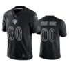 Rams Custom Reflective Limited Black Jersey