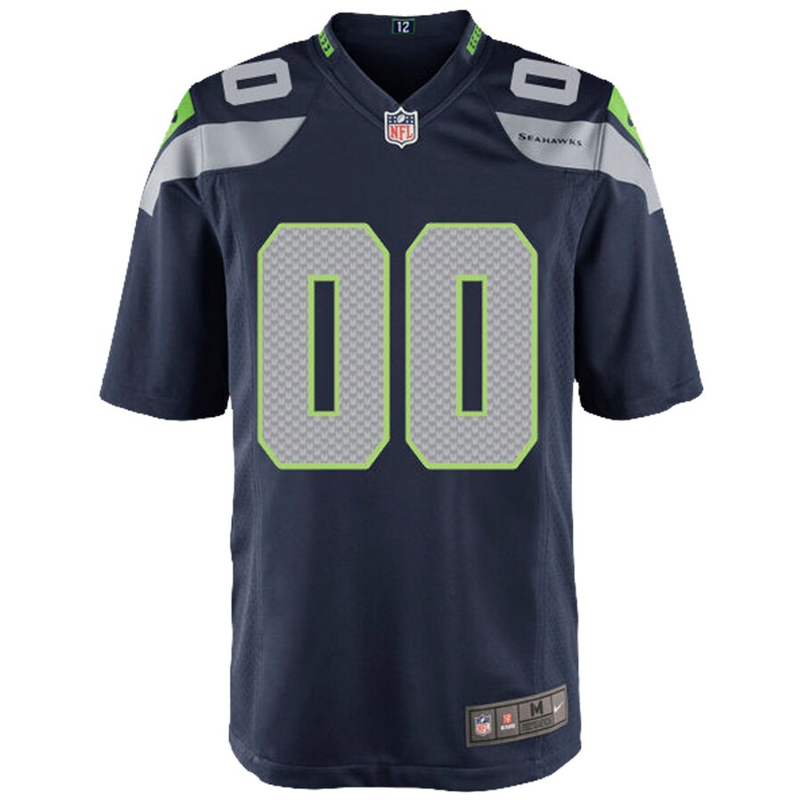 Seattle Seahawks Nike Youth Custom Game Jersey – College Navy - Image 2