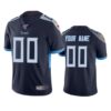 Tennessee Titans Custom Navy 100th Season Vapor Limited Jersey
