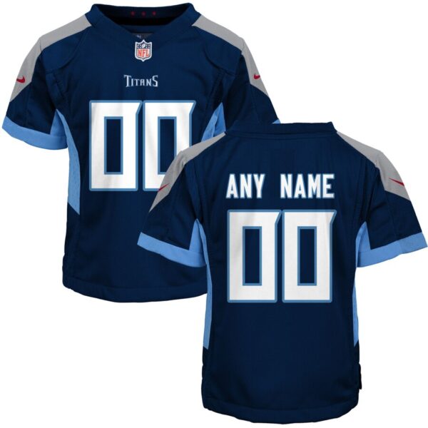 Tennessee Titans Nike Toddler Custom Game Jersey – Navy