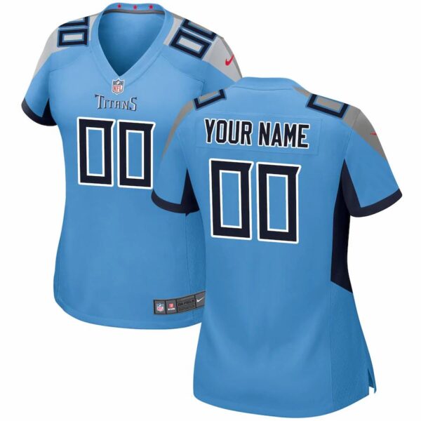 Tennessee Titans Nike Women’s Custom Game Jersey – Light Blue