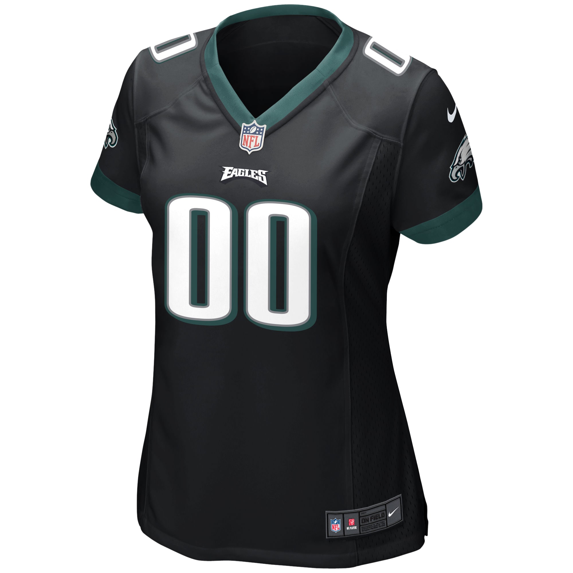 Women's Nike Black Philadelphia Eagles Alternate Custom Game Jersey - Image 2