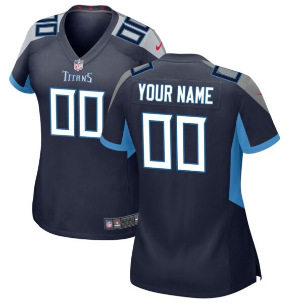 Tennessee Titans Nike Women’s Custom Game Jersey – Navy