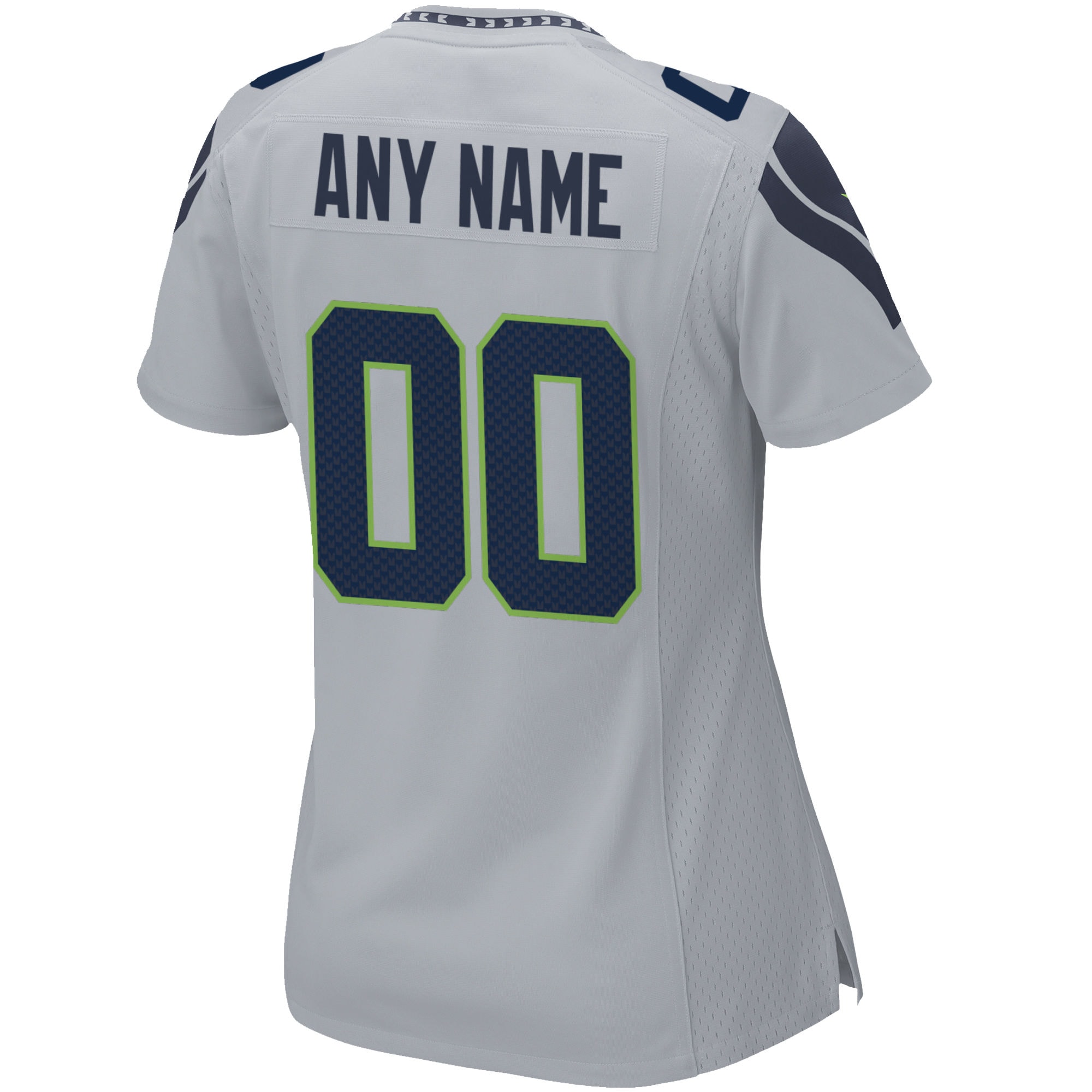 Women's Nike Gray Seattle Seahawks Alternate Custom Game Jersey - Image 3